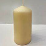 LADECOR Свеча пеньковая, 7х15 см, парафин, цвет слоновая кость