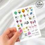 Слайдер-дизайн для ногтей UNA LUNA - Cappadocia Воздушные шары
