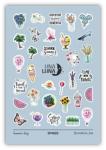 Слайдер-дизайн для ногтей UNA LUNA - Summer day Пальмы, букеты, мороженное, надписи