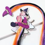 Цветная прядь для волос «Милая ведьмочка», 40 см, хэллоуин