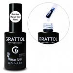 Grattol Rubber Base Gel Hard. Жесткая база с хорошей адгезией, 9 мл