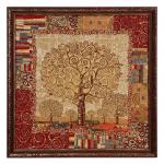 Гобеленовая картина "Древо жизни Климт" 50*50 см