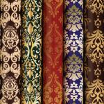Бумага упаковочная мелованная "Damask Luxury", 70x100 см, 5 дизайнов ассорти, ЗОЛОТАЯ СКАЗКА, 591590