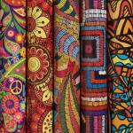 Бумага упаковочная мелованная "Ethnic 1", 70x100 см, 5 дизайнов ассорти, ЗОЛОТАЯ СКАЗКА, 591591