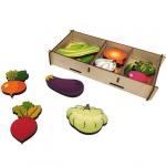 Набор "Овощи на магнитах" в коробке 16 дет. арт.8404