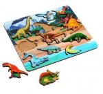 Рамка-вкладыш "Мир динозавров" 11 дет. арт.8412