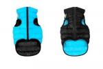 AiryVest Курточка двухсторонняя ЭйриВест, размер XS 22, черно-голубая. Спина: 33-35 см, объем груди: 20-22 см