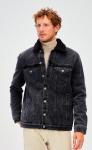 Куртка джинс утепл F021-1370-01W retro black