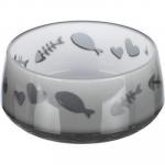 TRIXIE 24420 Миска для кошки Lovely Cat, пластик 0.3 л/d 12 см