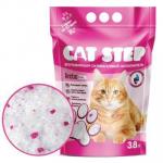 Cat Step Наполнитель Впитывающий силикагелевый Arctic Pink, 3,8 л*8