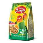 HAPPY JUNGLE Корм для средних попугаев 500 гр *18