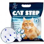 Cat Step Наполнитель силикагель Arctic Blue 7,24 кг 15,2л*3 (НК-018)