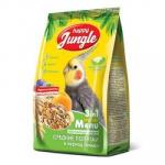 HAPPY JUNGLE Корм для средних попугаев при линьке 500 гр *18