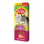 HAPPY JUNGLE Палочки д/крупных грызунов мед+овощи 3 шт *22