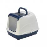 Moderna Туалет закрытый для кошек Flip Cat, цвет черники, 39х50х37 см