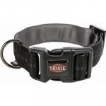 TRIXIE 11625 Ошейник широкий Softline Elegance, M-L: 40–55 см/38 мм, черный/ графитовый