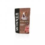 #(C)WINNER Extra Meat Корм пауч полнорационный для взрослых собак всех пород с Ягнёнком в соусе 85 гр *24 35%