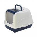 Moderna Туалет закрытый для БОЛЬШИХ кошек Flip Cat, цвет черники, 57х44х41 см