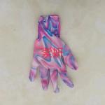 Перчатки нейлоновые "Фантазия-Радужное настроение" с нитриловым покрытием полуоблитые 8 р-р ДоброСад