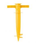Бур-подставка для пляжного зонта 31см "От Винта!" пластик, цвет желтый ДоброСад