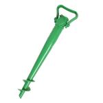 Бур-подставка для пляжного зонта 35см "Дрель" пластик, цвет зеленый ДоброСад