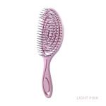5228 Эластичный парикмахерский массажный гребень (светло-розовый)