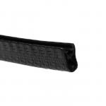 Защитная накладка на контур двери, металлический сердечник, 5 м, черный