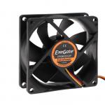 Вентилятор ExeGate ExtraPower EP08025S3P, 80x80x25 мм, подшипник скольж., 3 pin, 23 дБ