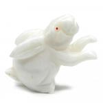 Заяц из кварцита белого 83*37*70мм.