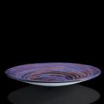 Блюдо интерьерное "Milan Glass", синяя, 48 ? 48 см
