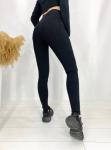 Джеггинсы две пуговки чёрные AN123/102