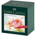 Набор капиллярных ручек Faber-Castell Pitt Artist Pen Brush 60шт., ассорти, студийная коробка, 167150