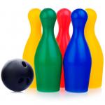 Боулинг 5 кеглей + 1 шар в сетке БМС0005 Green Plast