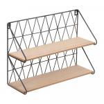 QWERTY Подвесная полка Минимализм, 35*12*25 см, серая