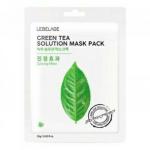 LEBELAGE SOLUTION MASK Тканевая маска для лица с экстрактом зеленого чая, 25мл