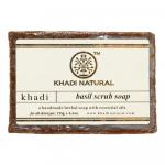 KHADI NATURAL Натуральное мыло-скраб ручной работы с базиликом 125г