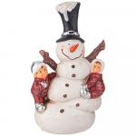 Lefard 169-726 фигурка декоративная "снеговик с детьми" высота=29см