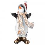 Lefard 169-712 фигурка декоративная "пингвин в шапке и в шарфе" высота=17см