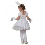 Карнавальный костюм «Зайка Буся», юбка, гетры, перчатки, бантик на шею, ободок, рост 110-134 см