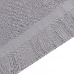 Полотенце махровое Love Life "Fringe" 30х60 см, цвет серый, 100% хлопок, 380 гр/м2