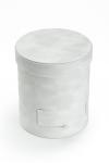 Коробка цилиндр, бархатная 17*20 см (SF-7435) белый