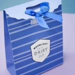 Пакет подарочный (XS) «Dairy», blue (12.5*16.5*6)