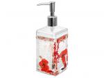 Дозатор для жидкого мыла Vermilion, 6,5х6,5х20,5 см., цвет красный