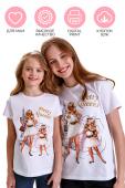 Фуфайка (футболка) жен CRAZY GETUP SS22GJ809A Family t-shirts белый