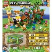 Конструктор PRCK My World: Защита фермы 4в1 4шт в уп. 952 дет. в наборе (63129)