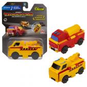 1toy Transcar Double: Автокран – Бетономешалка, 8  см, блистер