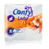 Прокладки гигиенические CONFY Lady ULTRA LONG, 8шт