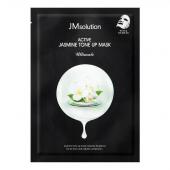 JMsolution Active Jasmin Tone-Up Mask Тканевая маска с экстрактом жасмина для выравнивания тона