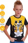 Фуфайка (футболка) д/мал CRAZY GETUP SS22BJ910 T-shirts черный р. 158