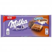 Шоколад Milka Oreo Choco Brownie шоколадный крем 100 гр